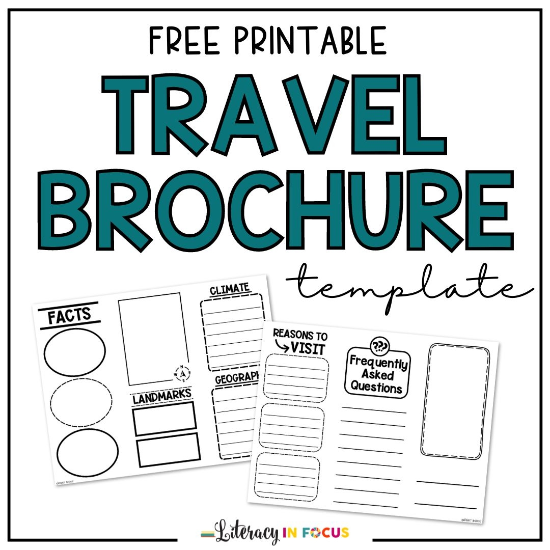 Free Travel Brochure Template Printable PDF Literacy In Focus Free Travel Brochure Template Printable PDF Literacy In Focus