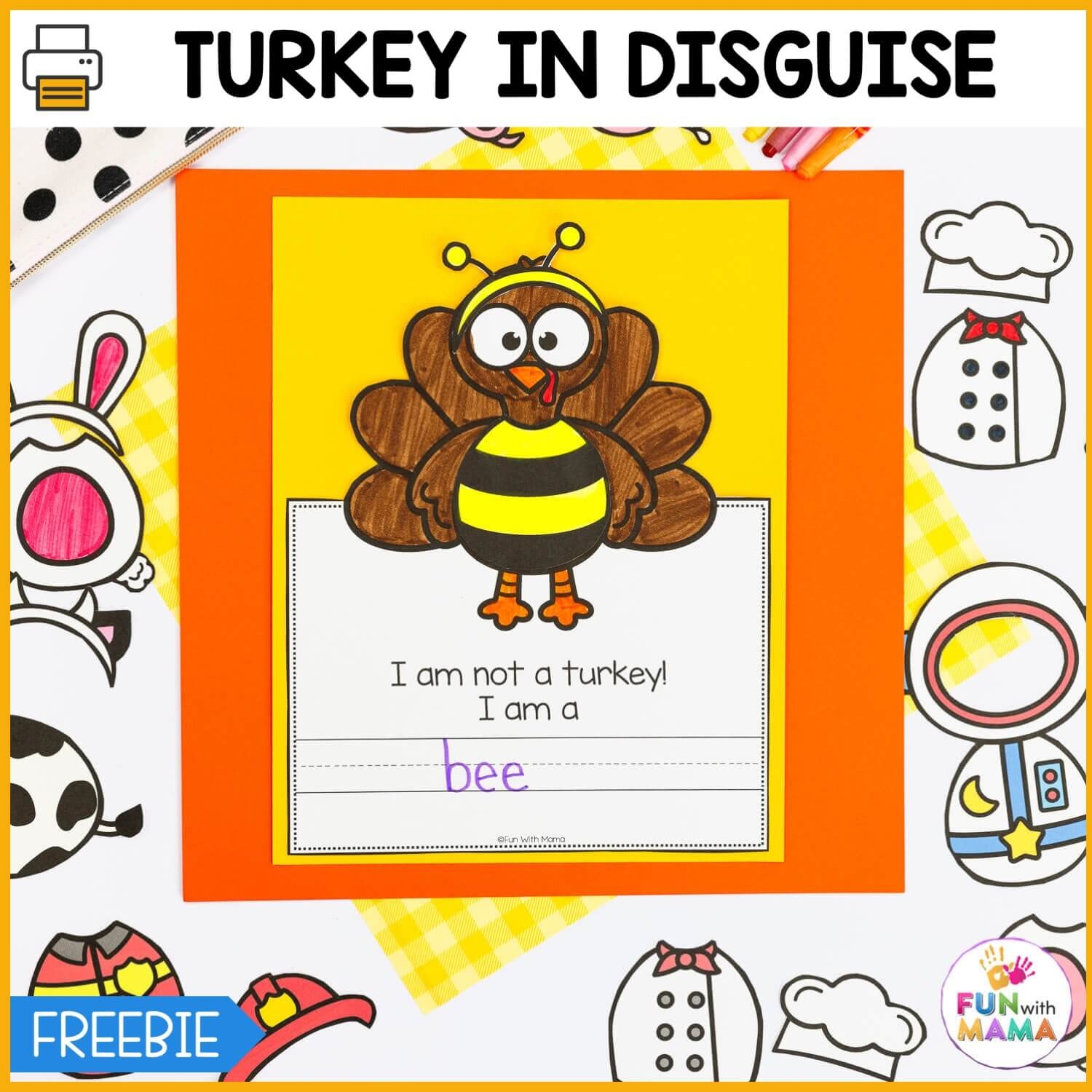 Free Printable Disguise Turkey Template Free Printable Disguise Turkey Template
