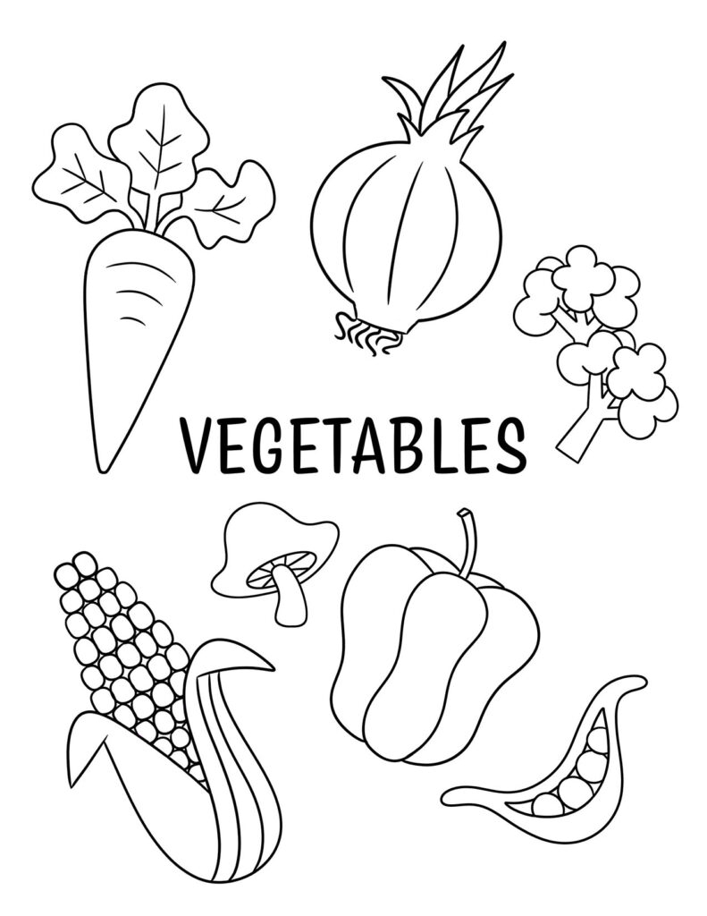 Free Printable Fruit And Vegetable Templates Free Printable Fruit And Vegetable Templates