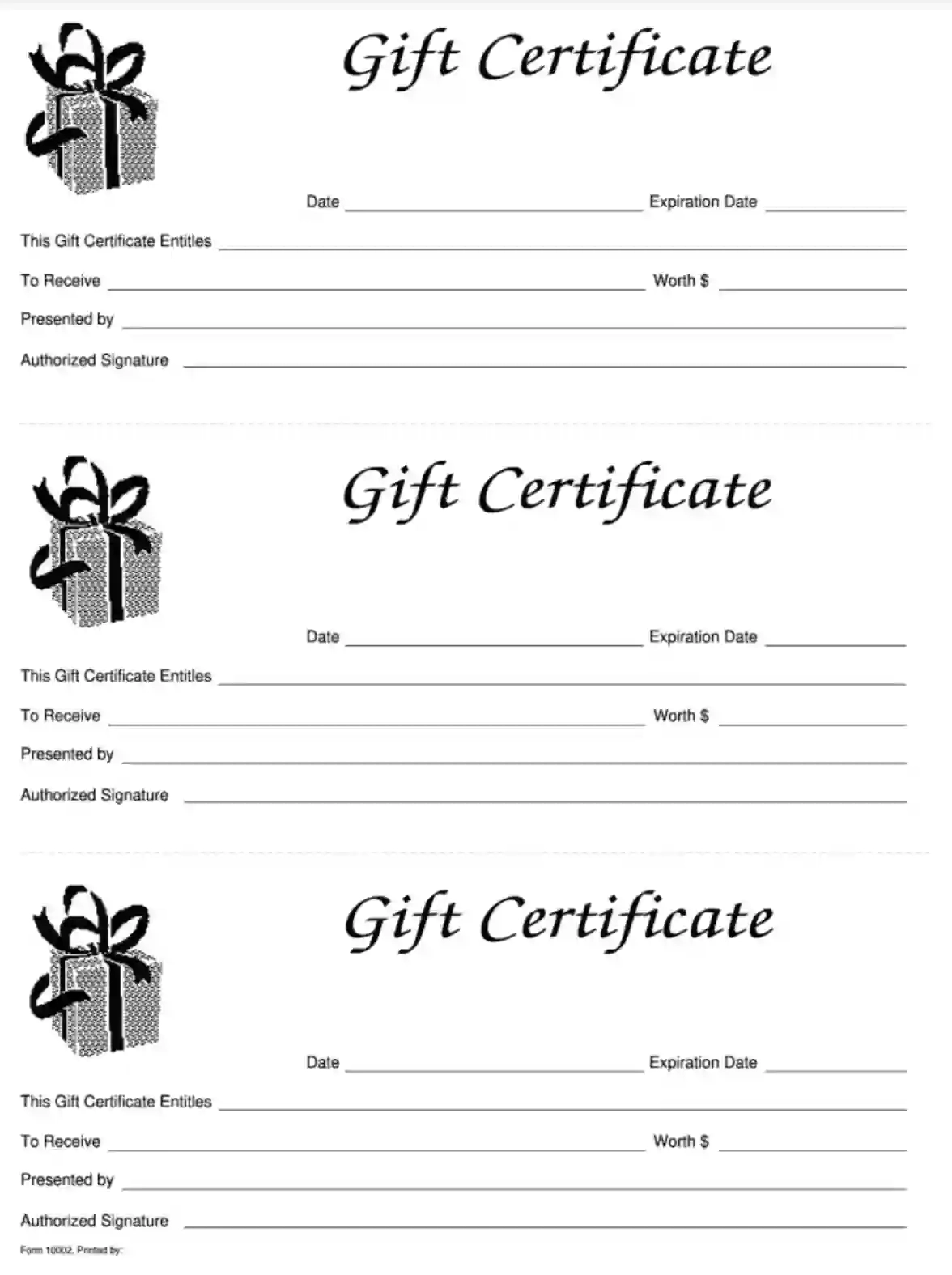 Gift Certificate Template Fill Out Printable PDF Forms Online Gift Certificate Template Fill Out Printable PDF Forms Online