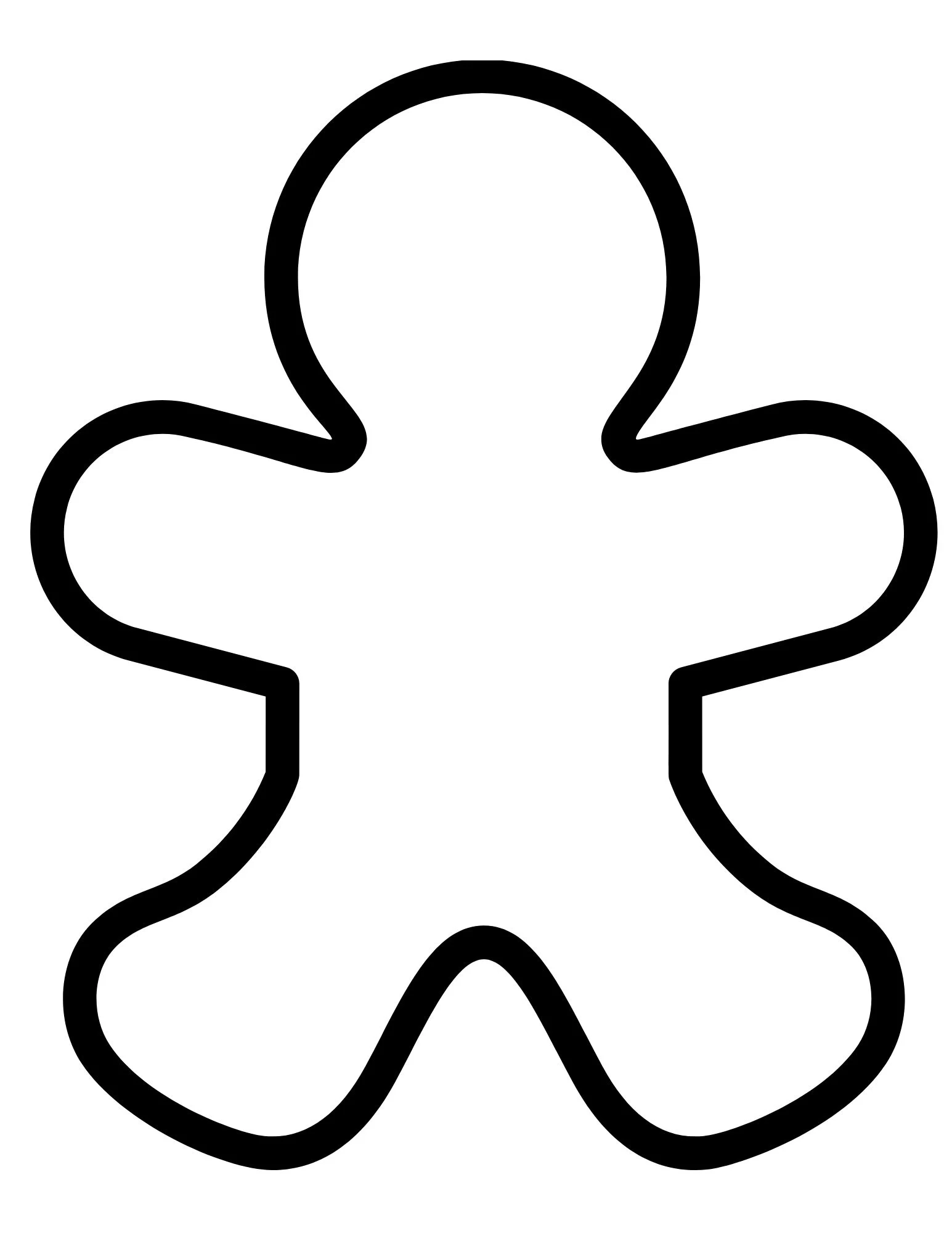 Gingerbread Man Template Printable Free