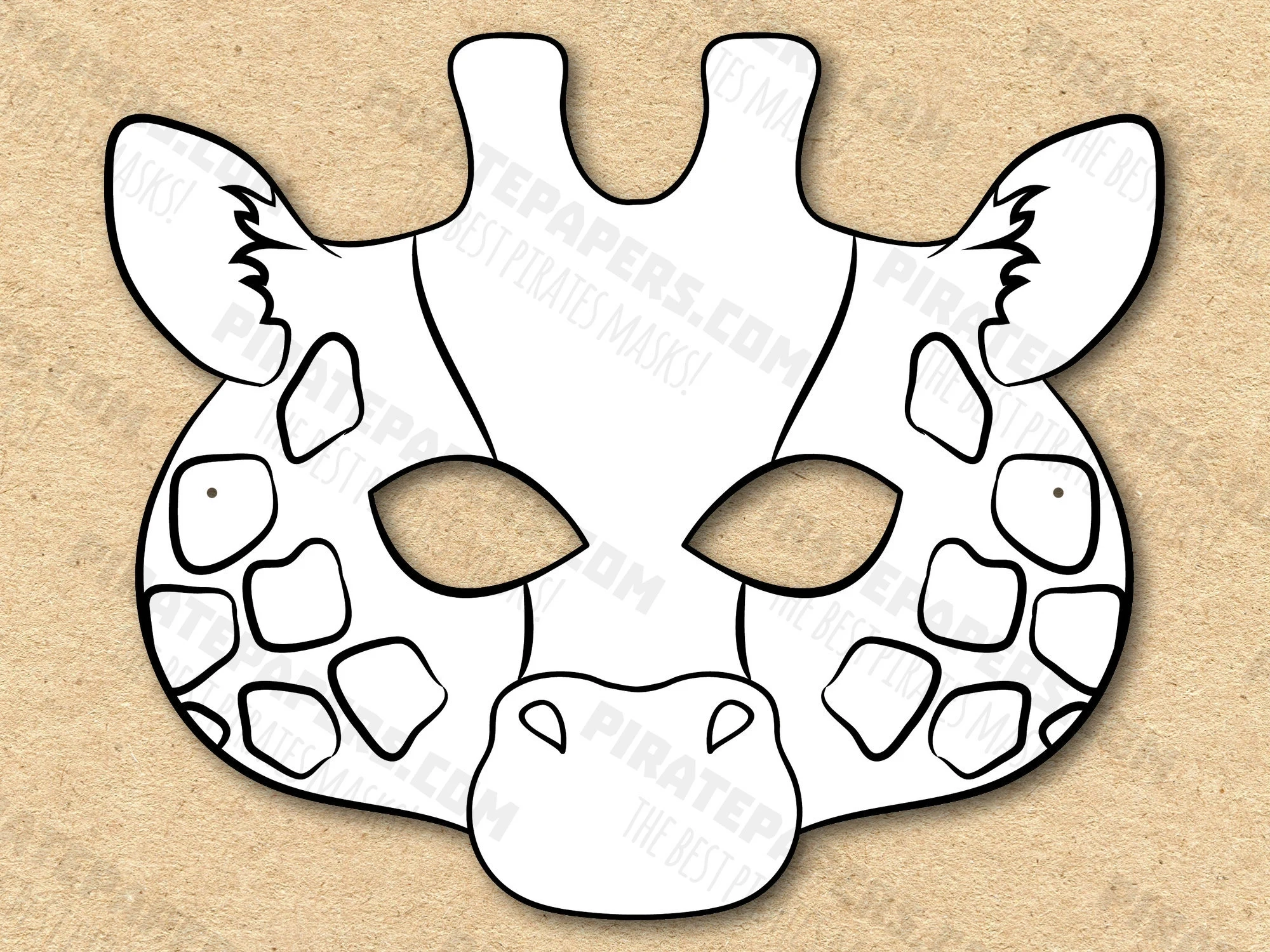 Free Printable Giraffe Mask Template Free Printable Giraffe Mask Template