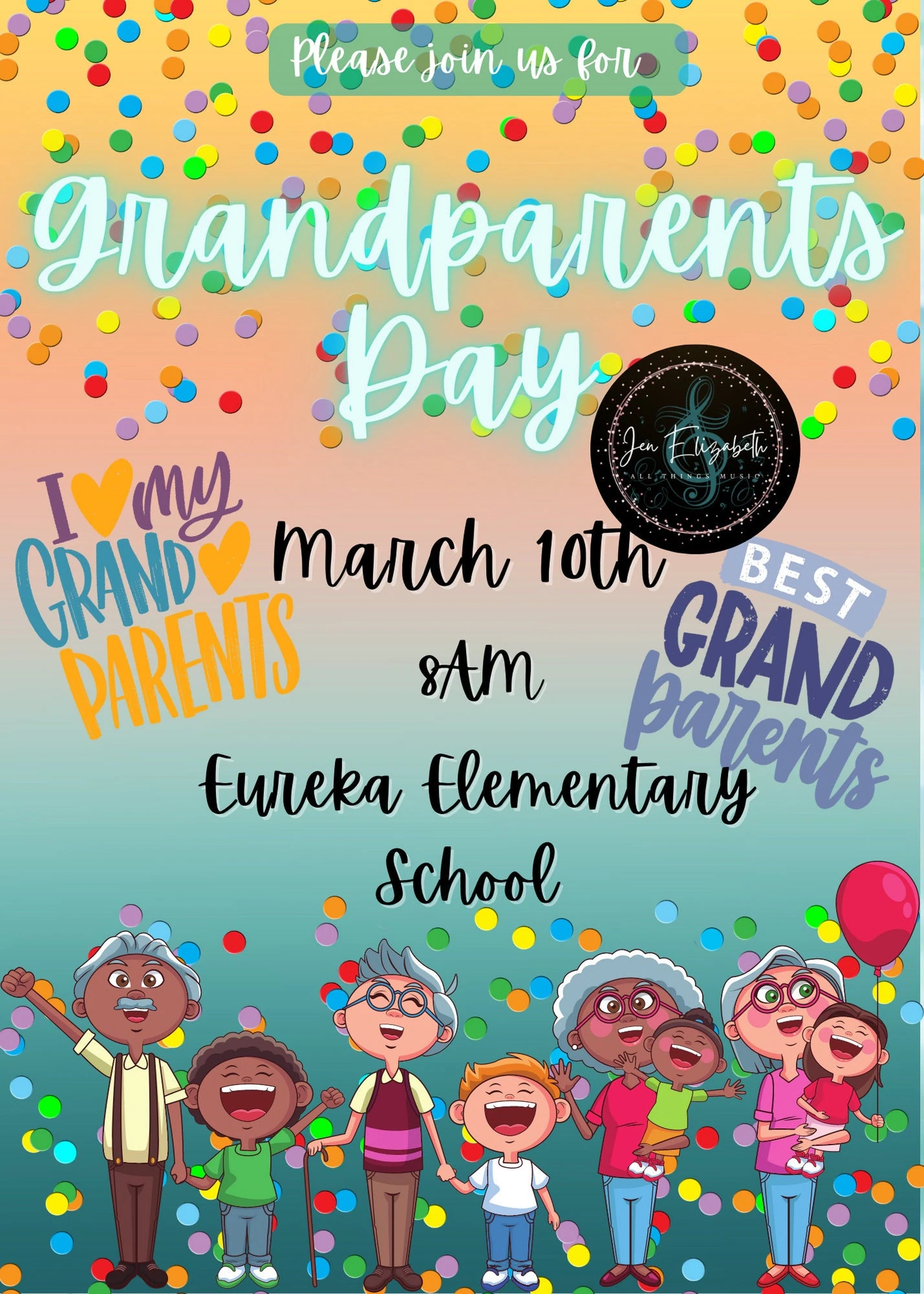 Printable Grandparents Day Invitation Template