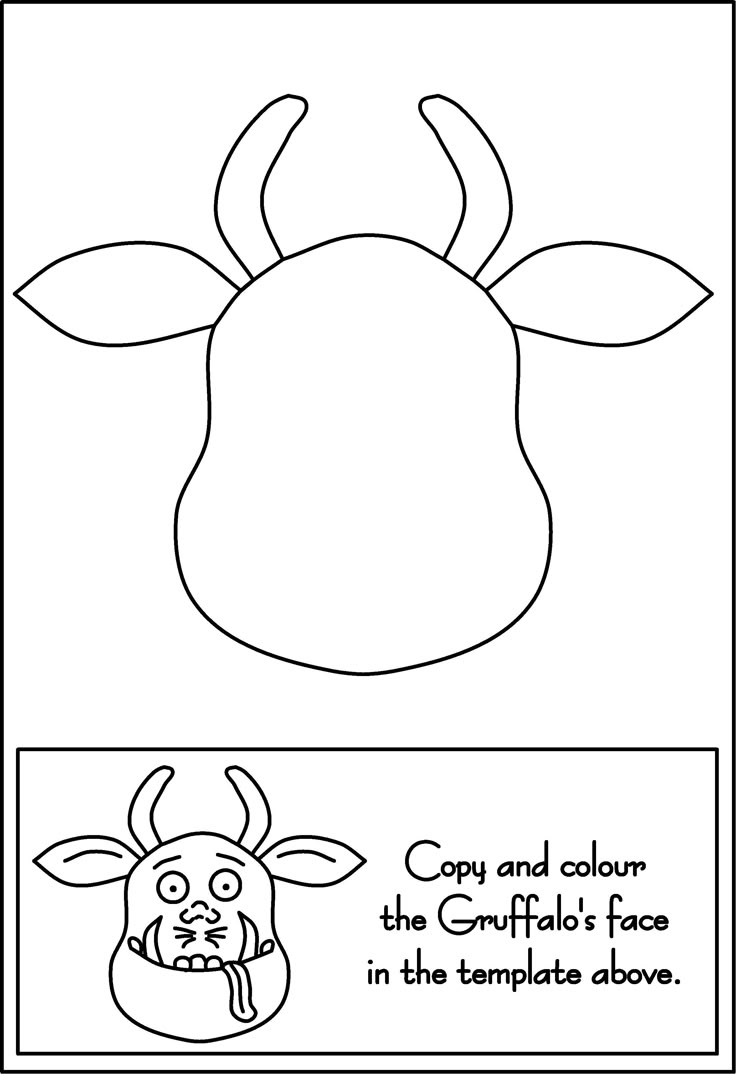 Gruffalo Craft Activity Animal Mask Template For Preschoolers Gruffalo Craft Activity Animal Mask Template For Preschoolers