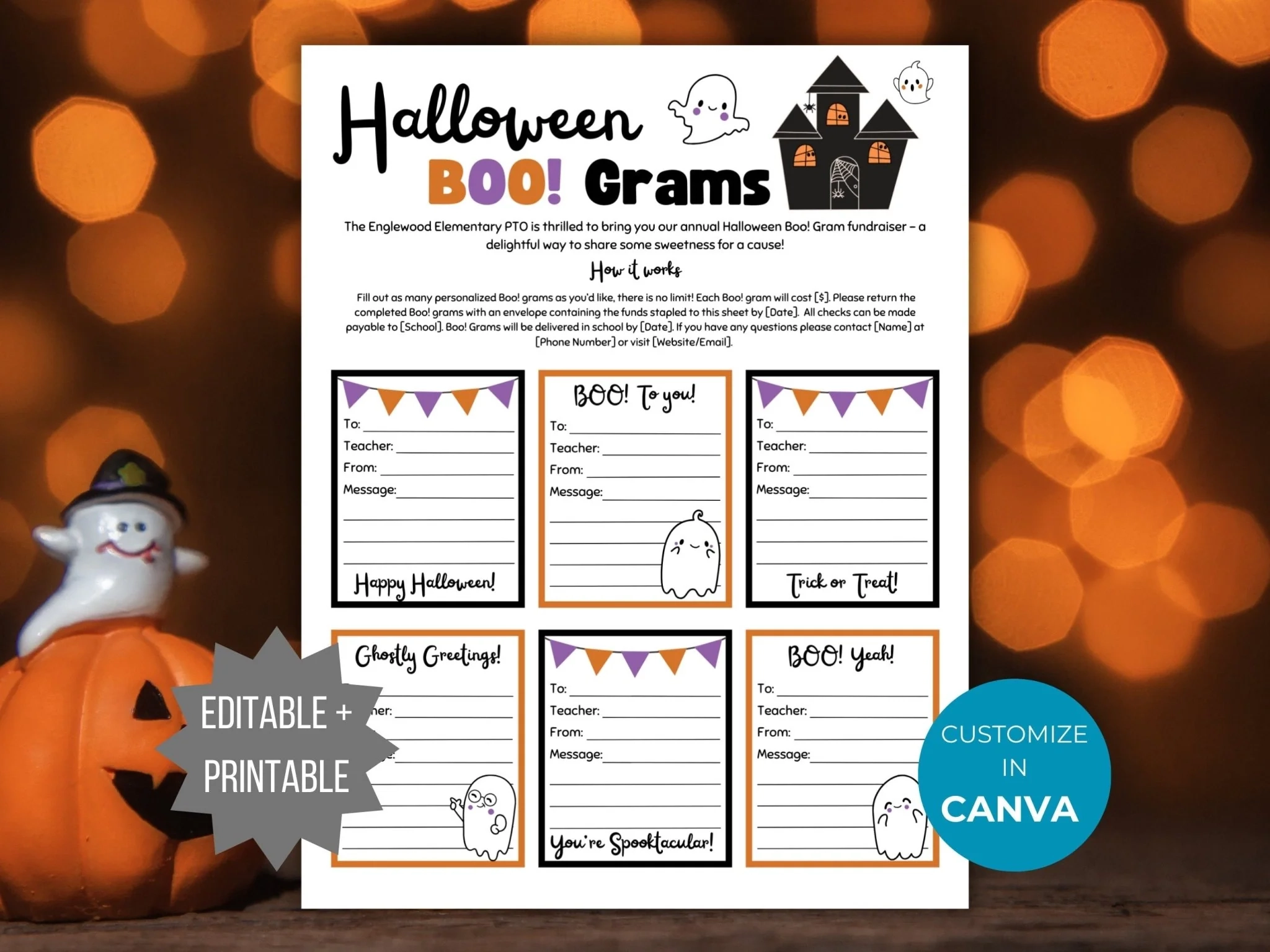 Free Printable Boo Gram Template Free Printable Boo Gram Template