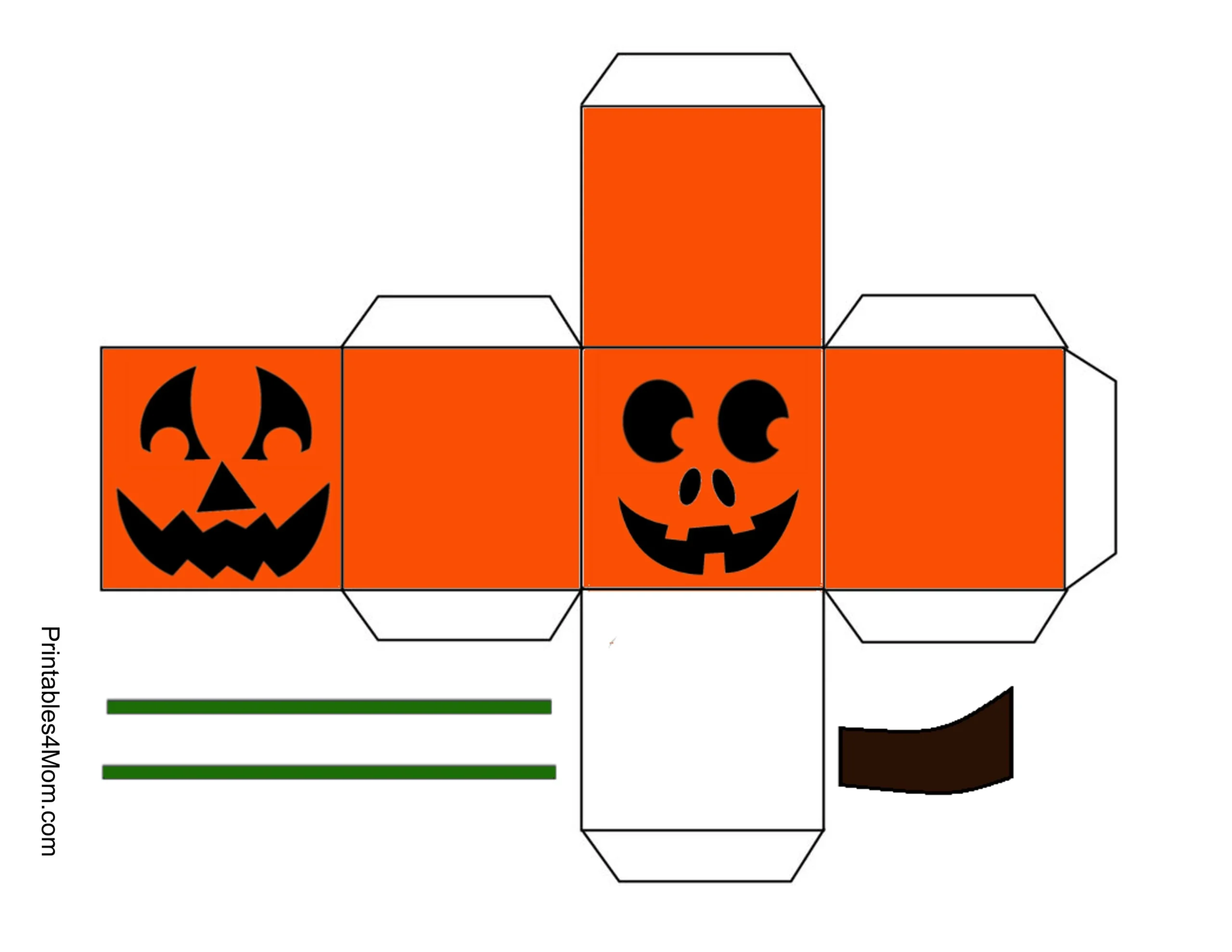 Printable Halloween Box Template Printable Halloween Box Template