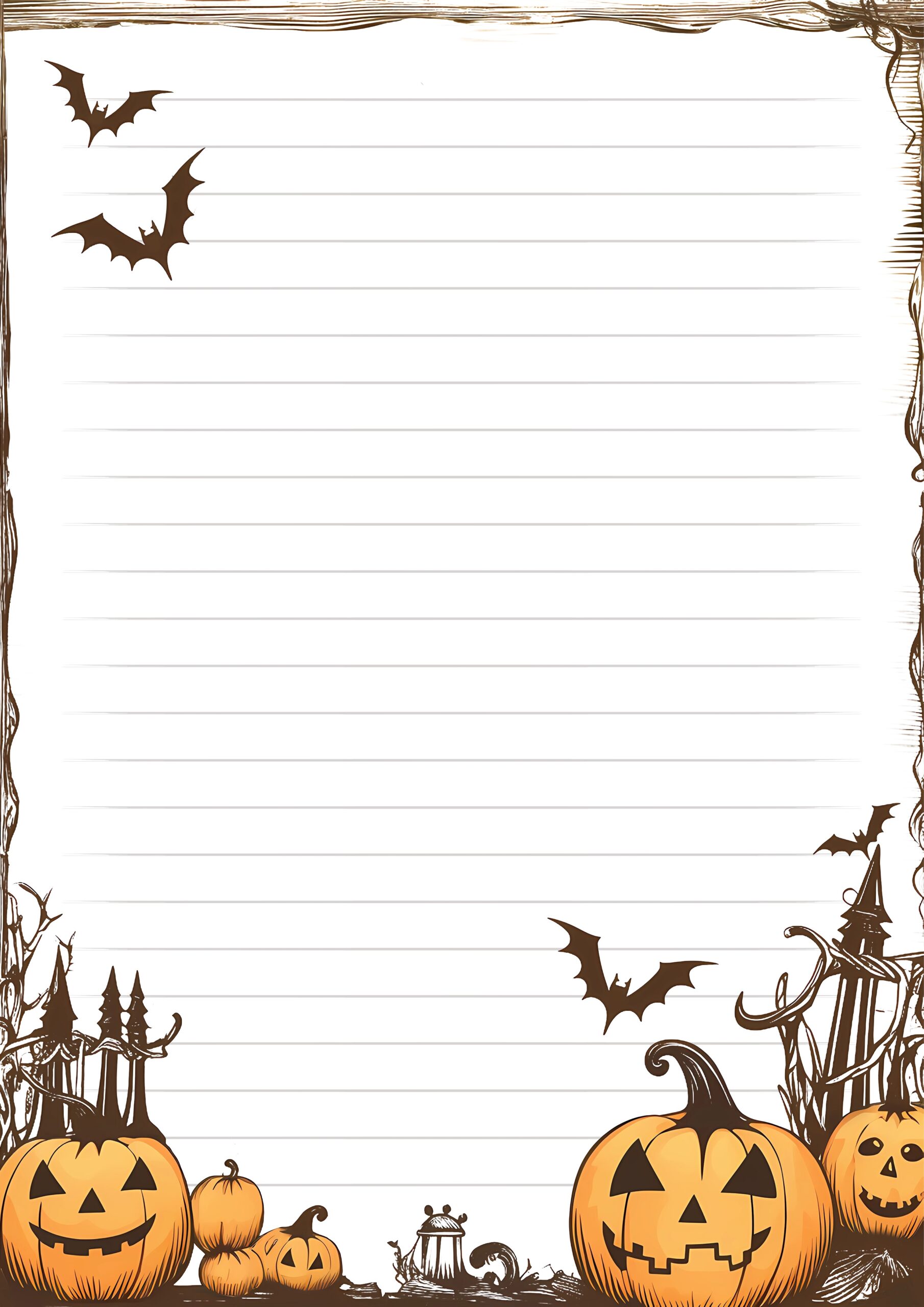 Free Printable Halloween Stationery Templates Free Printable Halloween Stationery Templates