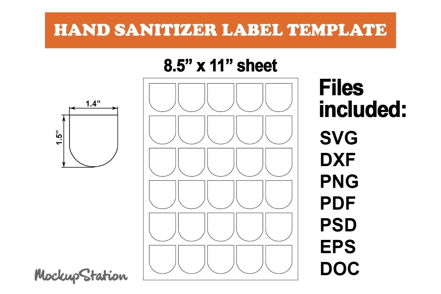 Hand Sanitizer Printable Label Hand Sanitizer Label Templates