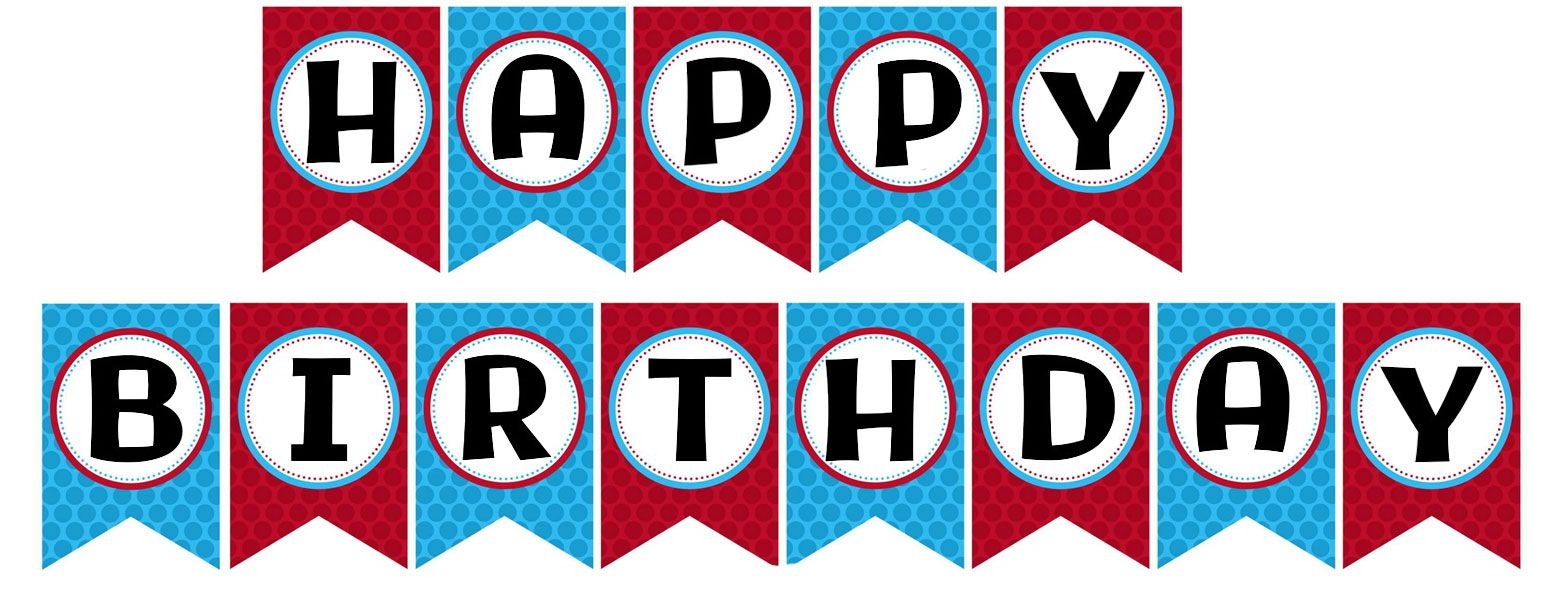 Happy Birthday Banner 10 Free PDF Printables Printablee 