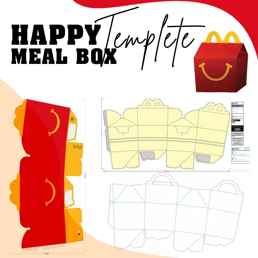 Mcdonalds Happy Meal Box Template Printable Mcdonalds Happy Meal Box Template Printable