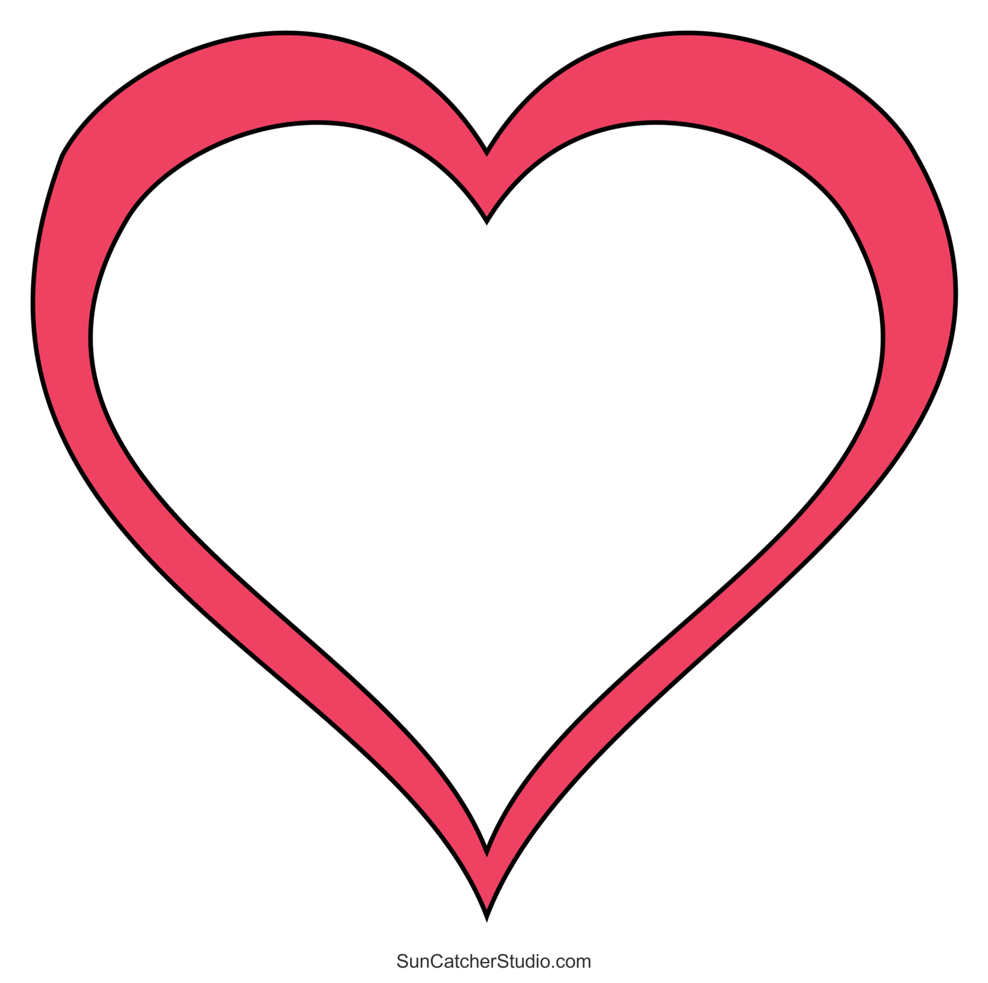 Heart Shape Template Free Printable