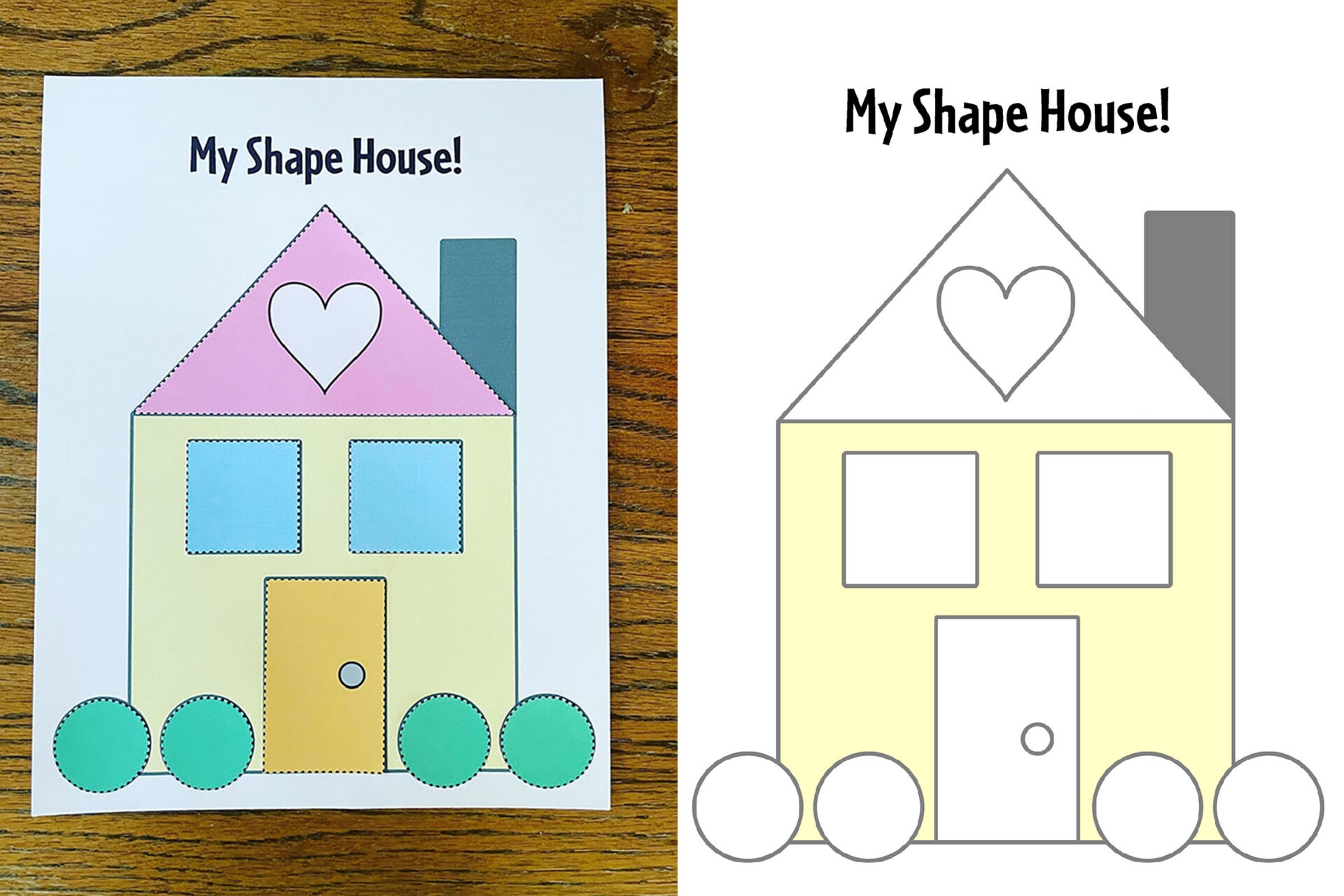 House Craft For Preschoolers Learn Your Shapes The Hollydog Blog House Craft For Preschoolers Learn Your Shapes The Hollydog Blog