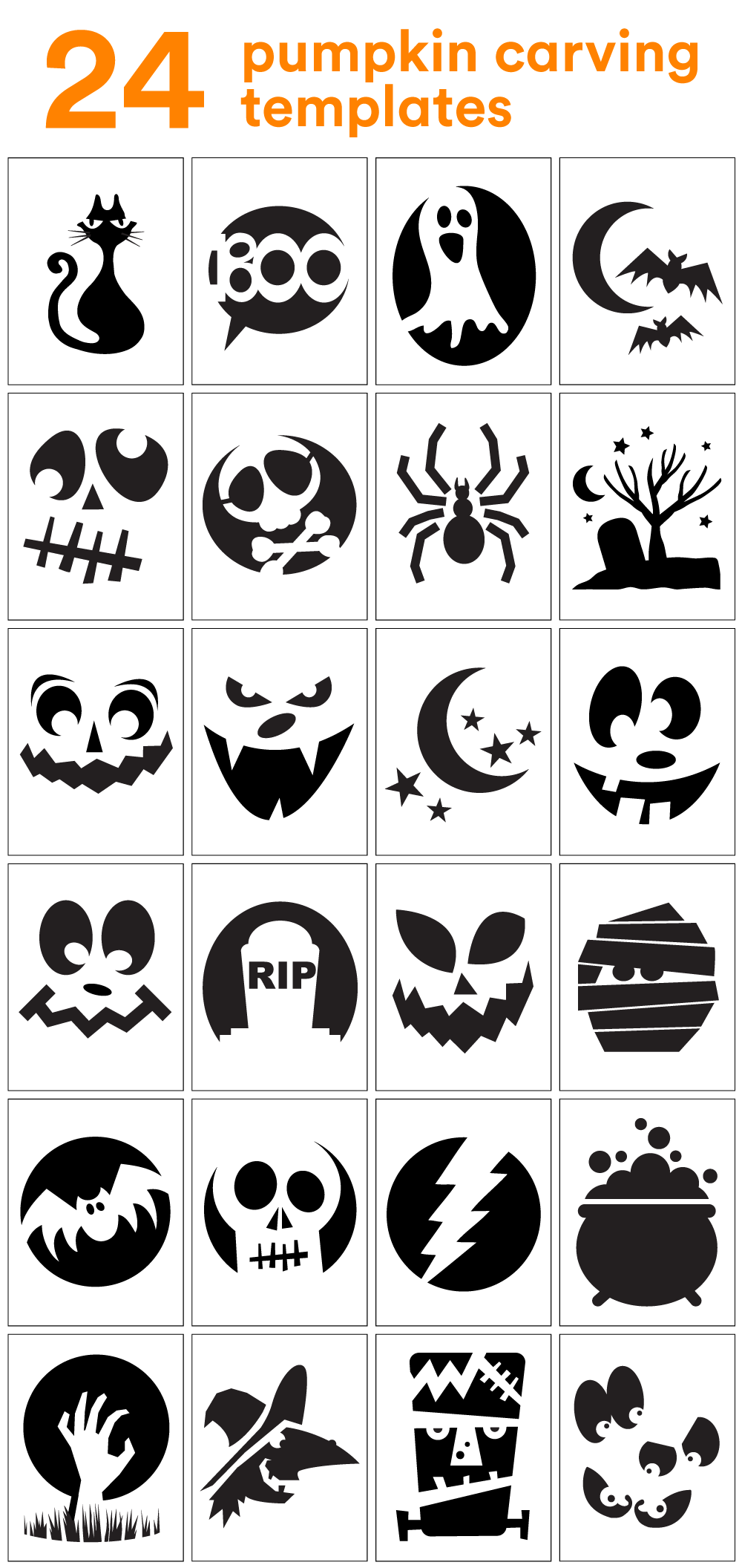 Halloween Pumpkin Templates Free Printable