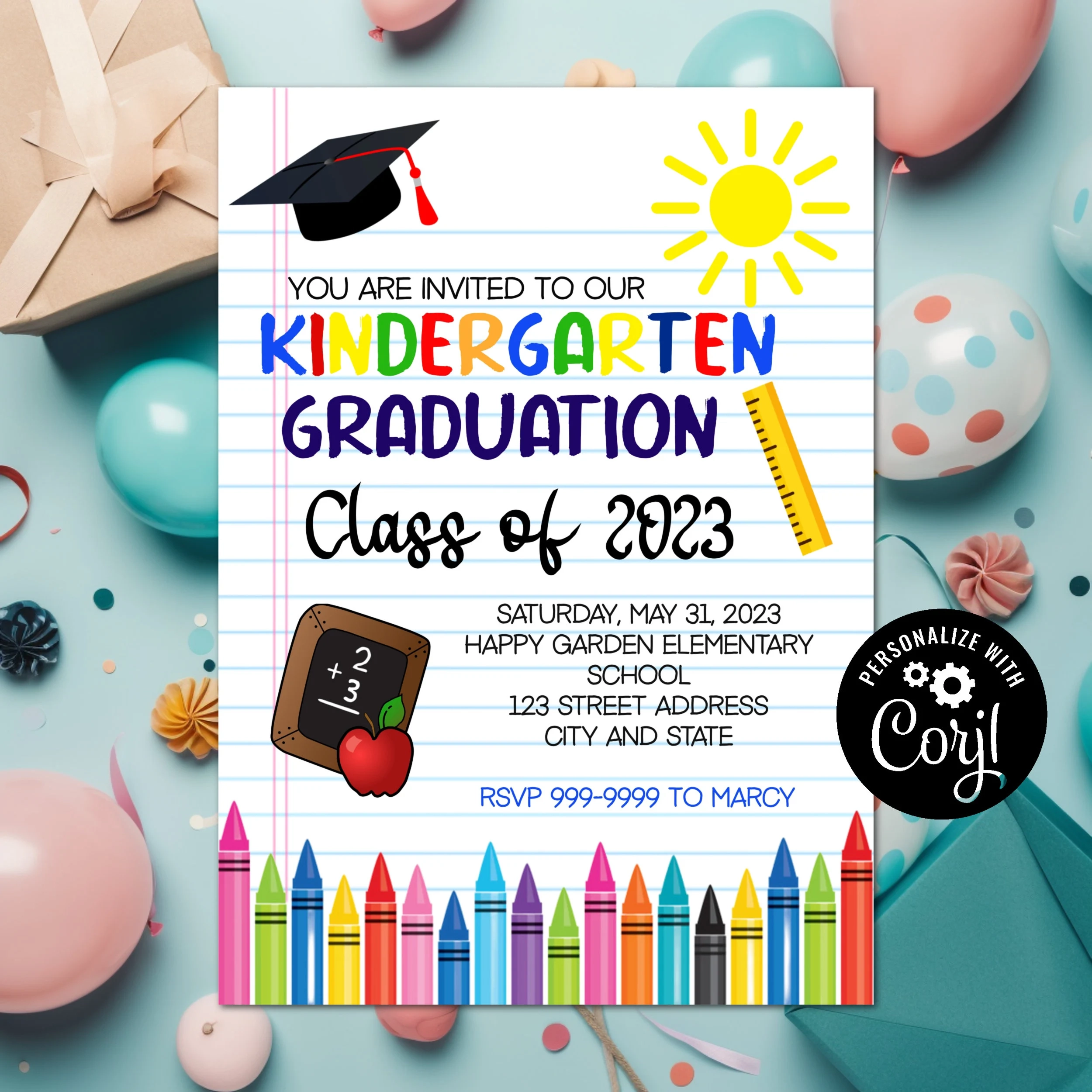 Free Printable Kindergarten Graduation Invitation Templates Free Printable Kindergarten Graduation Invitation Templates