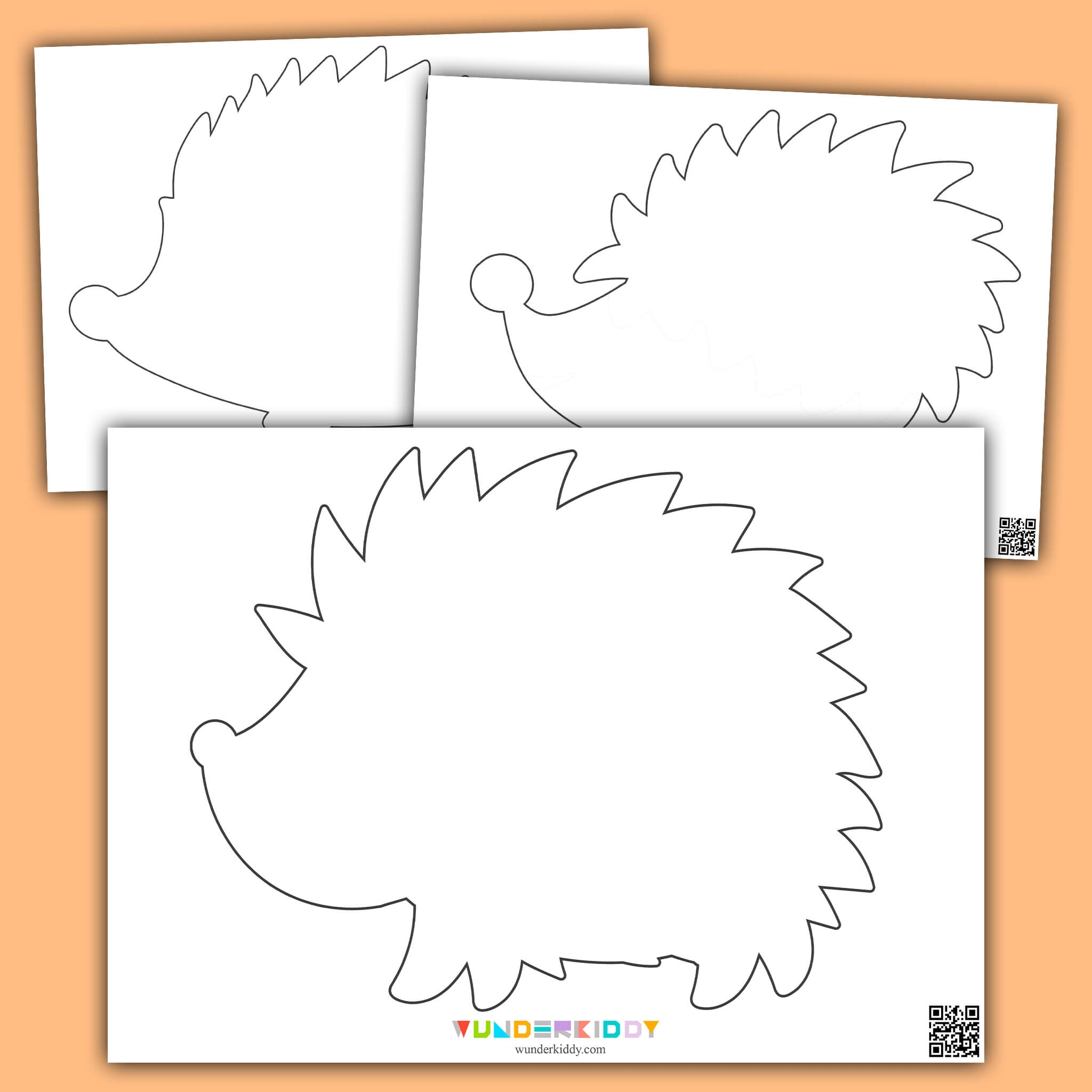 Hedgehog Template Printable Free