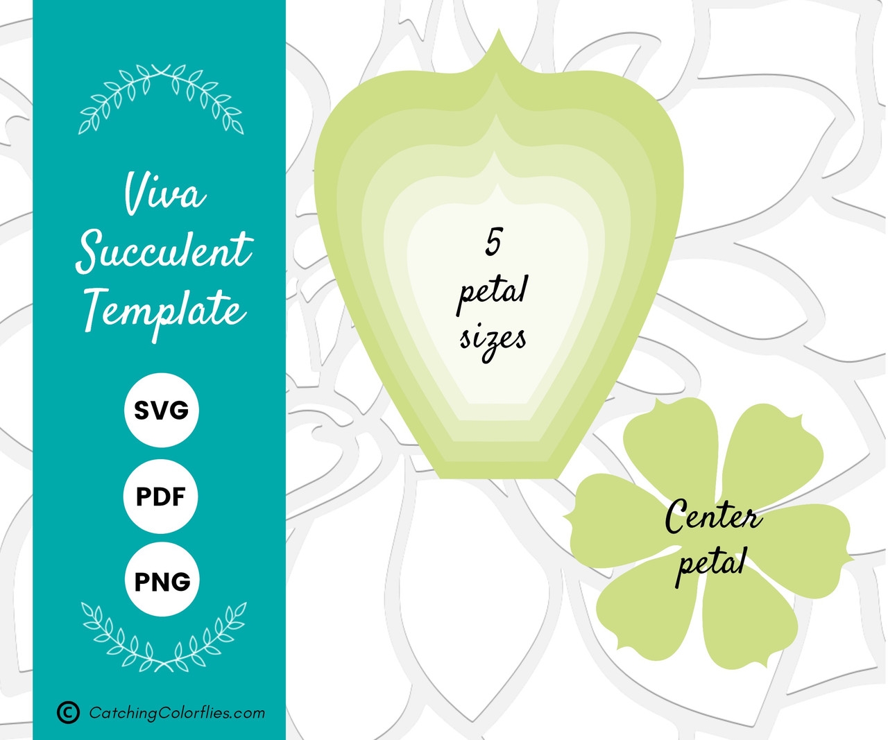 Printable Free Paper Succulent Template