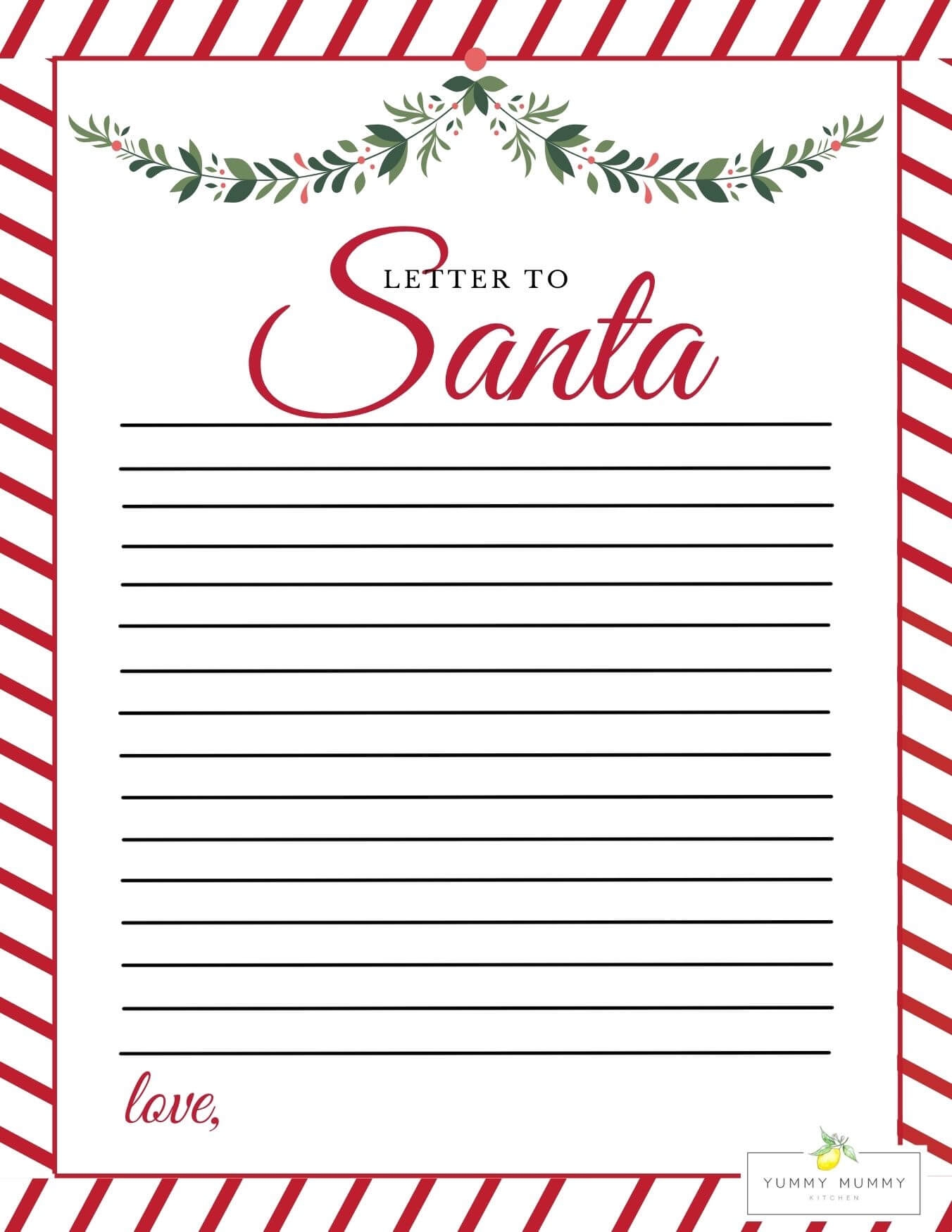 Letters Santa Templates Free Printable Letters Santa Templates Free Printable