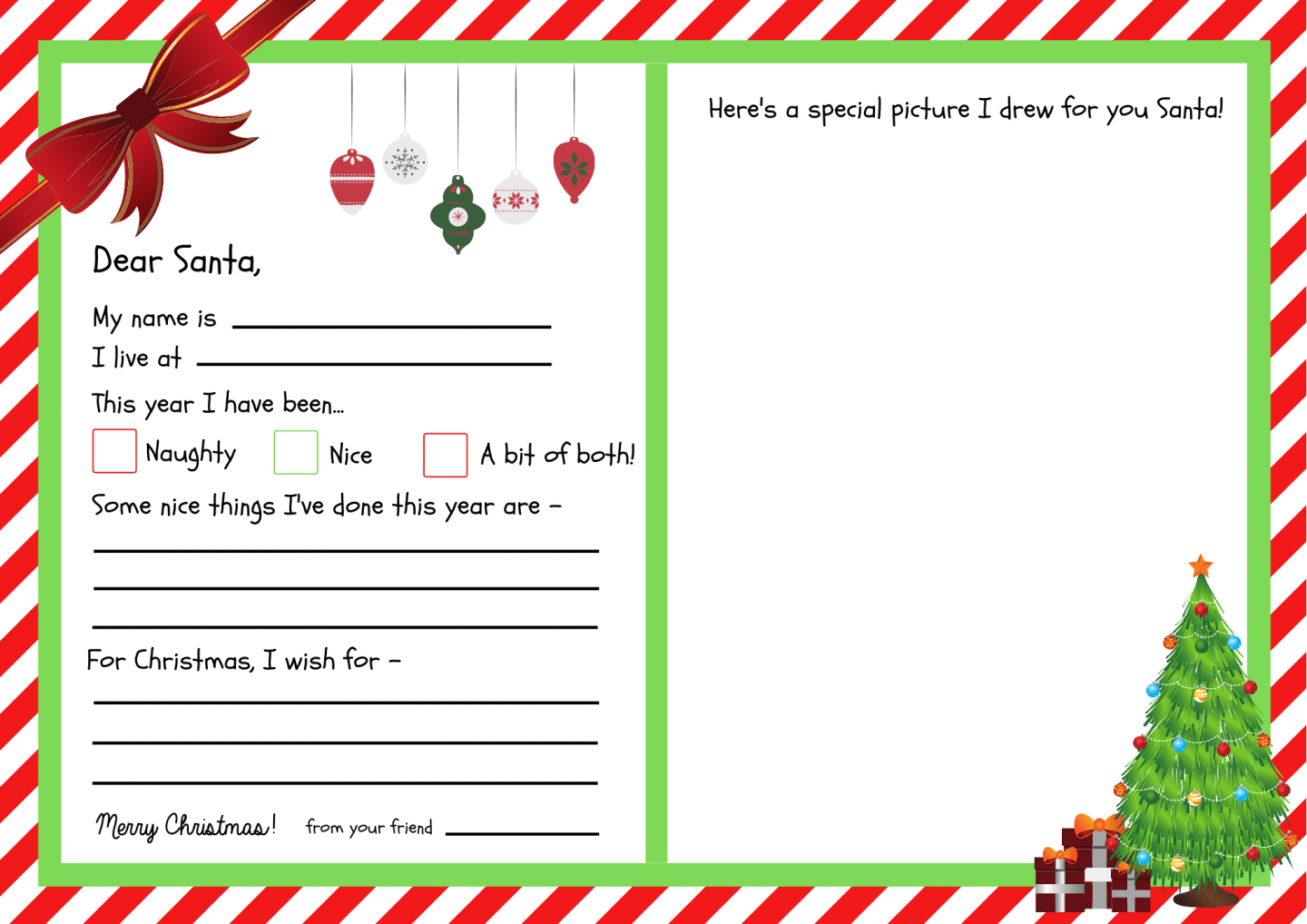 Free Christmas Letter Templates Printable Free Christmas Letter Templates Printable