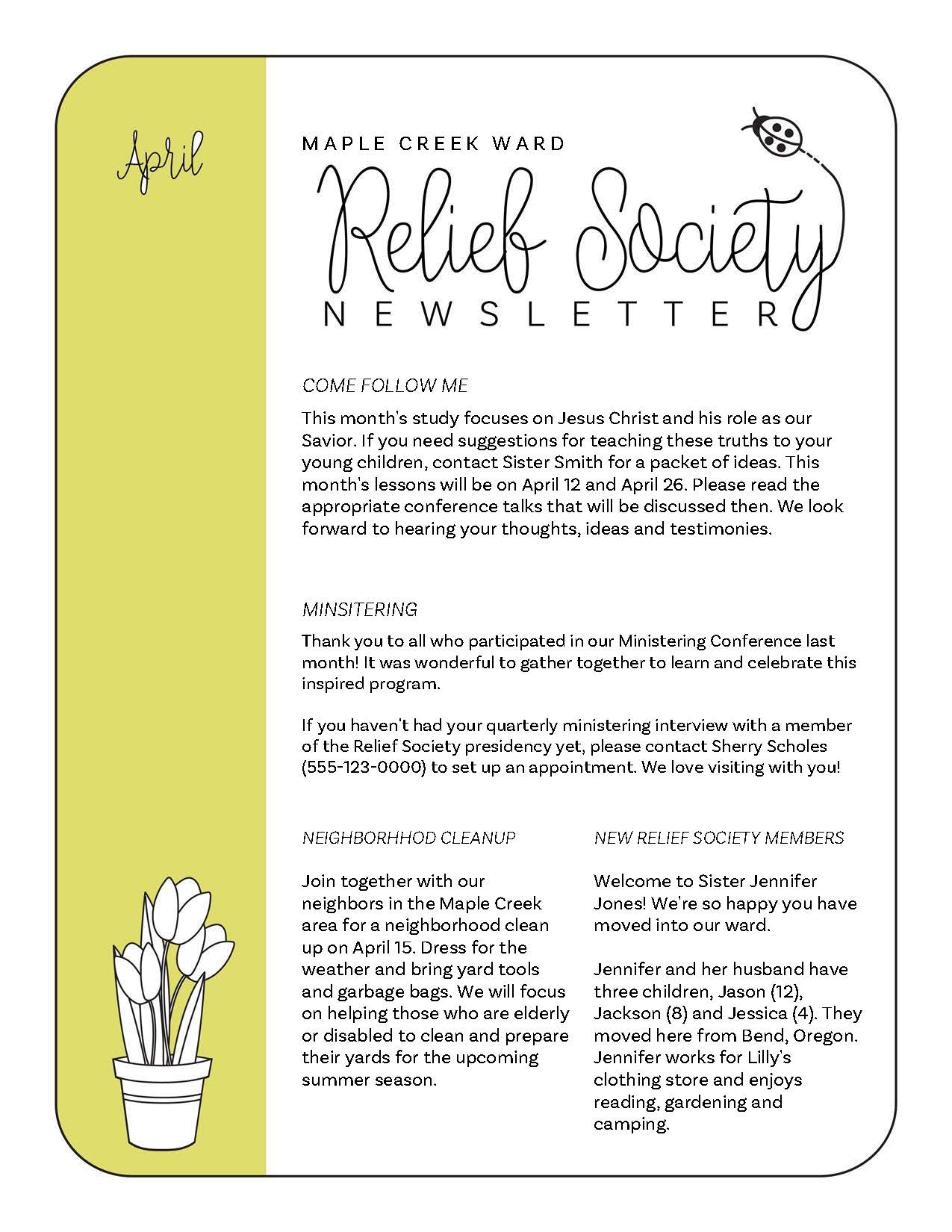 Lively Blooms A Year s Worth Of Relief Society Newsletter Lively Blooms A Year s Worth Of Relief Society Newsletter