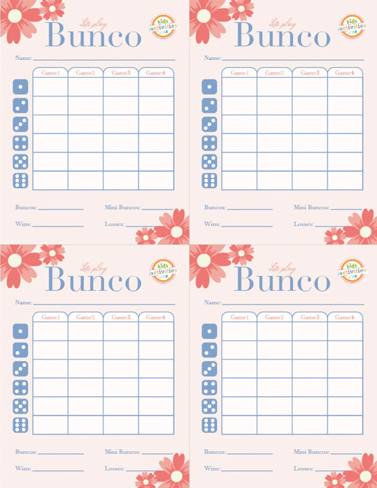 Make A Bunco Party Box With Free Printable Bunco Score Sheets Make A Bunco Party Box With Free Printable Bunco Score Sheets