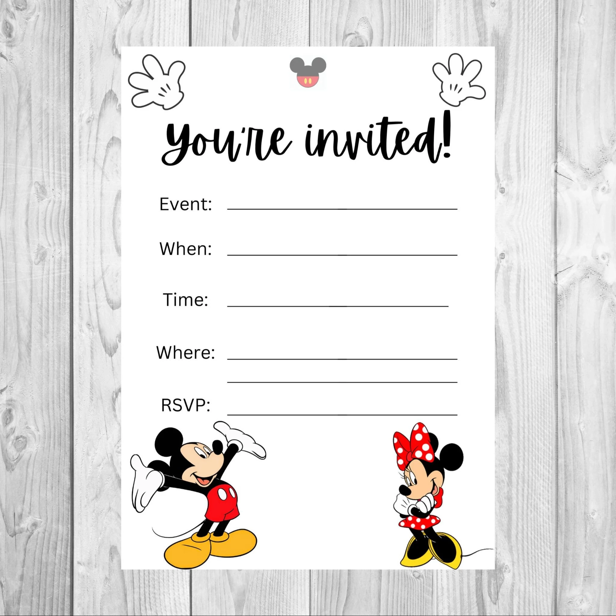 Mickey And Minnie Birthday Invitation Editable Digital Template Perfect For Kids Parties Instant Download Mickey And Minnie Birthday Invitation Editable Digital Template Perfect For Kids Parties Instant Download