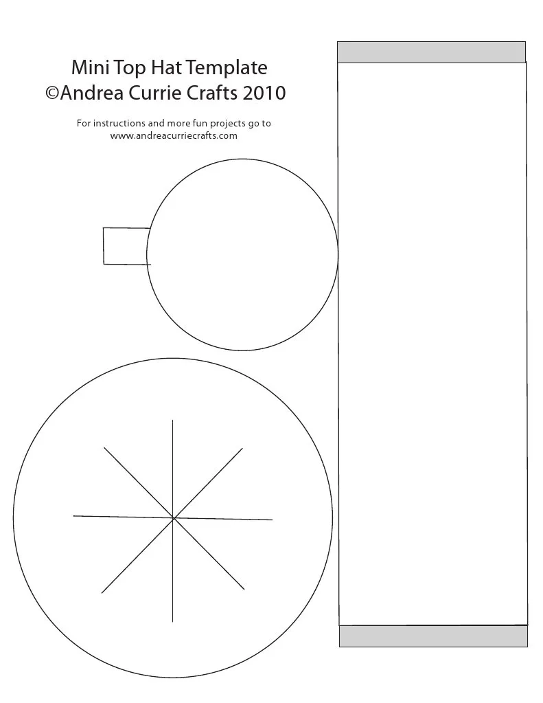 Free Printable Snowman Hat Templates Free Printable Snowman Hat Templates