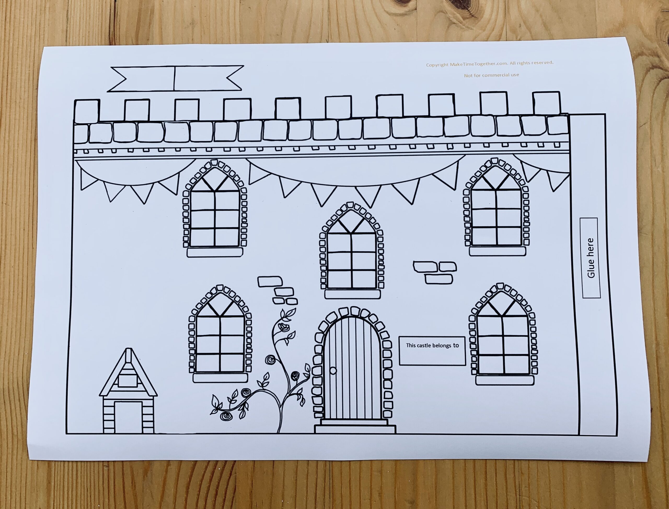 My Family Printable Castle Activity Make Time Together My Family Printable Castle Activity Make Time Together
