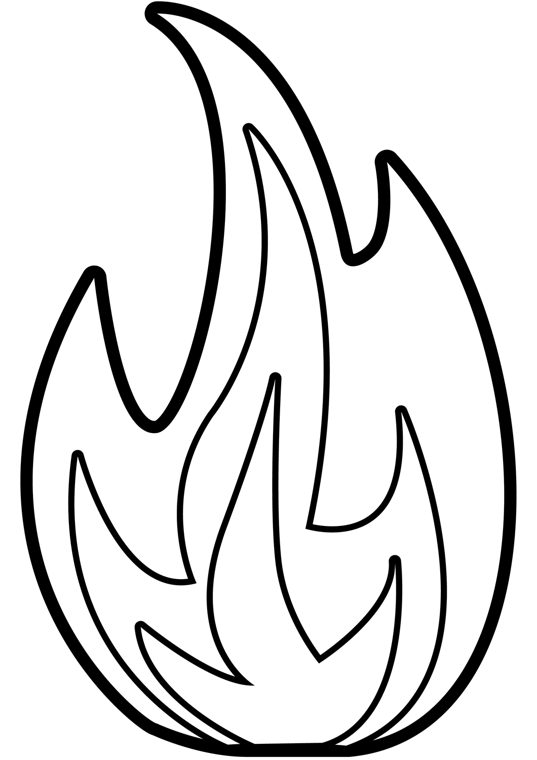 Outline Flame Template Event Program Template