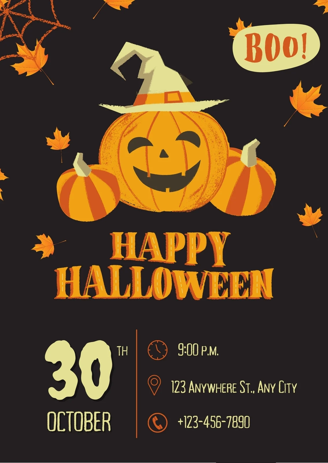 Free Printable Halloween Party Invitations Templates