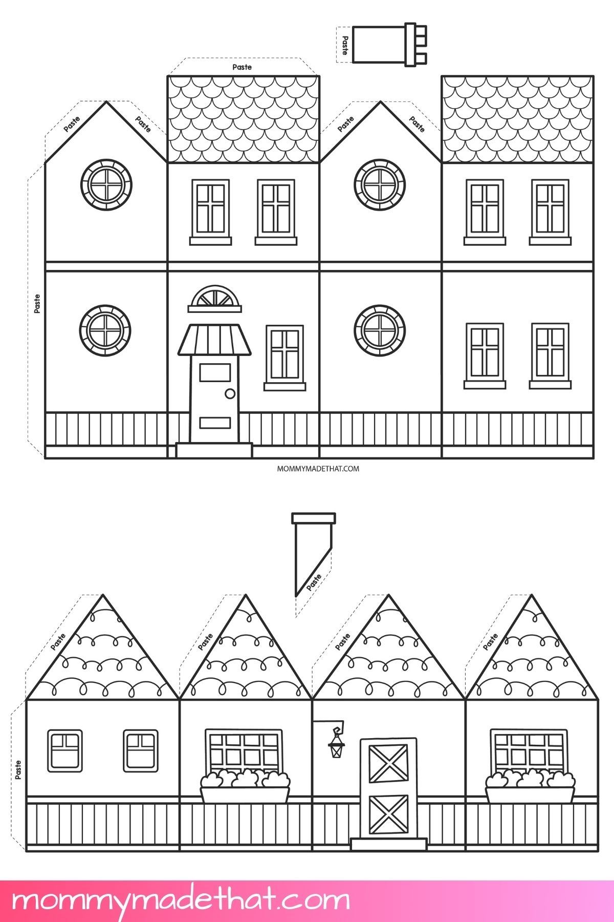 Paper House Templates Lots Of Cute Free Printables