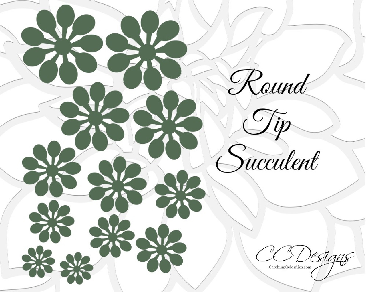 Paper Succulent Flowers Succulent Flower Templates