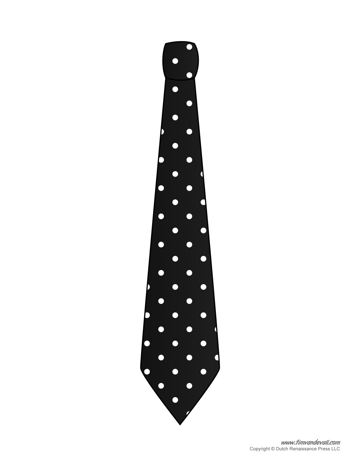 Free Paper Tie Template Printable