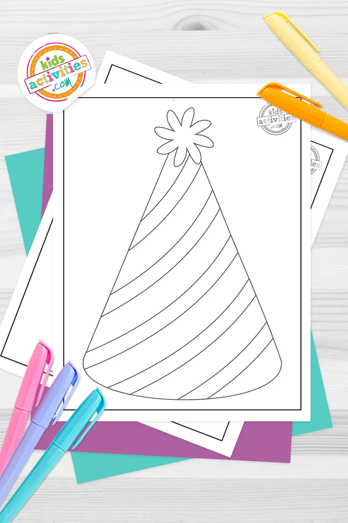 Party Hat Template Printable Free