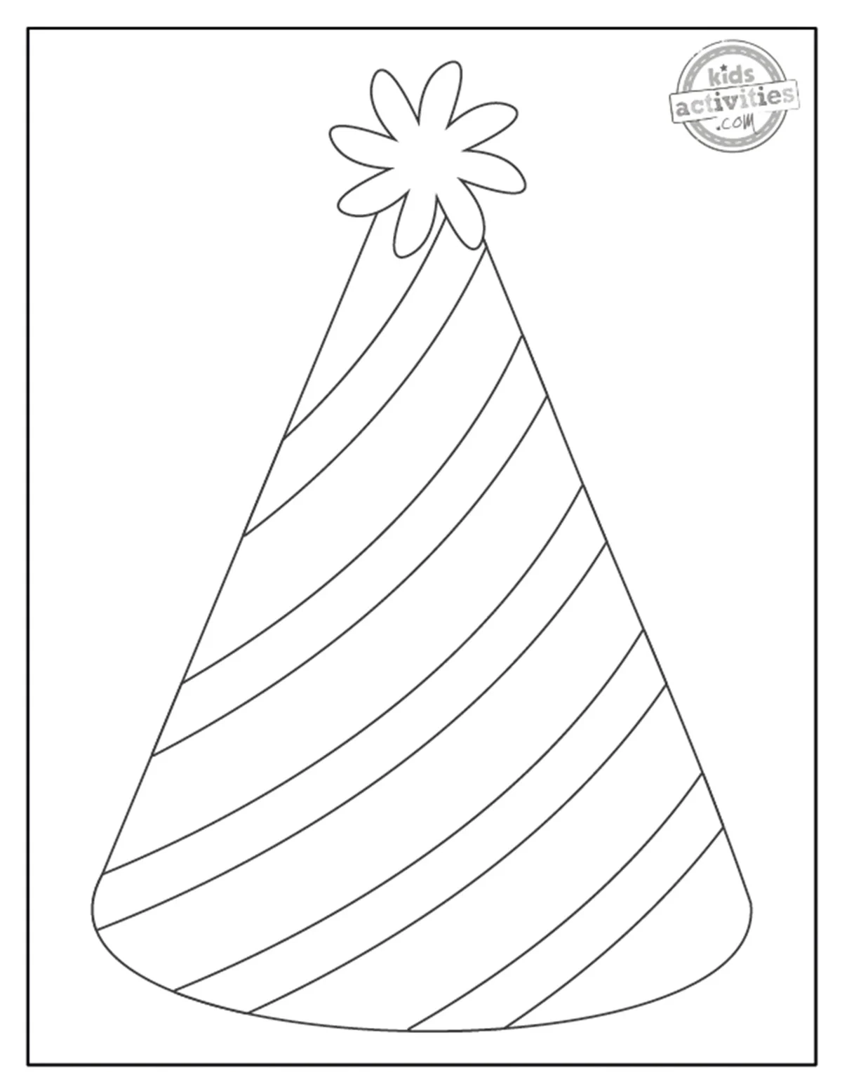 Party Hat Template Printable Free