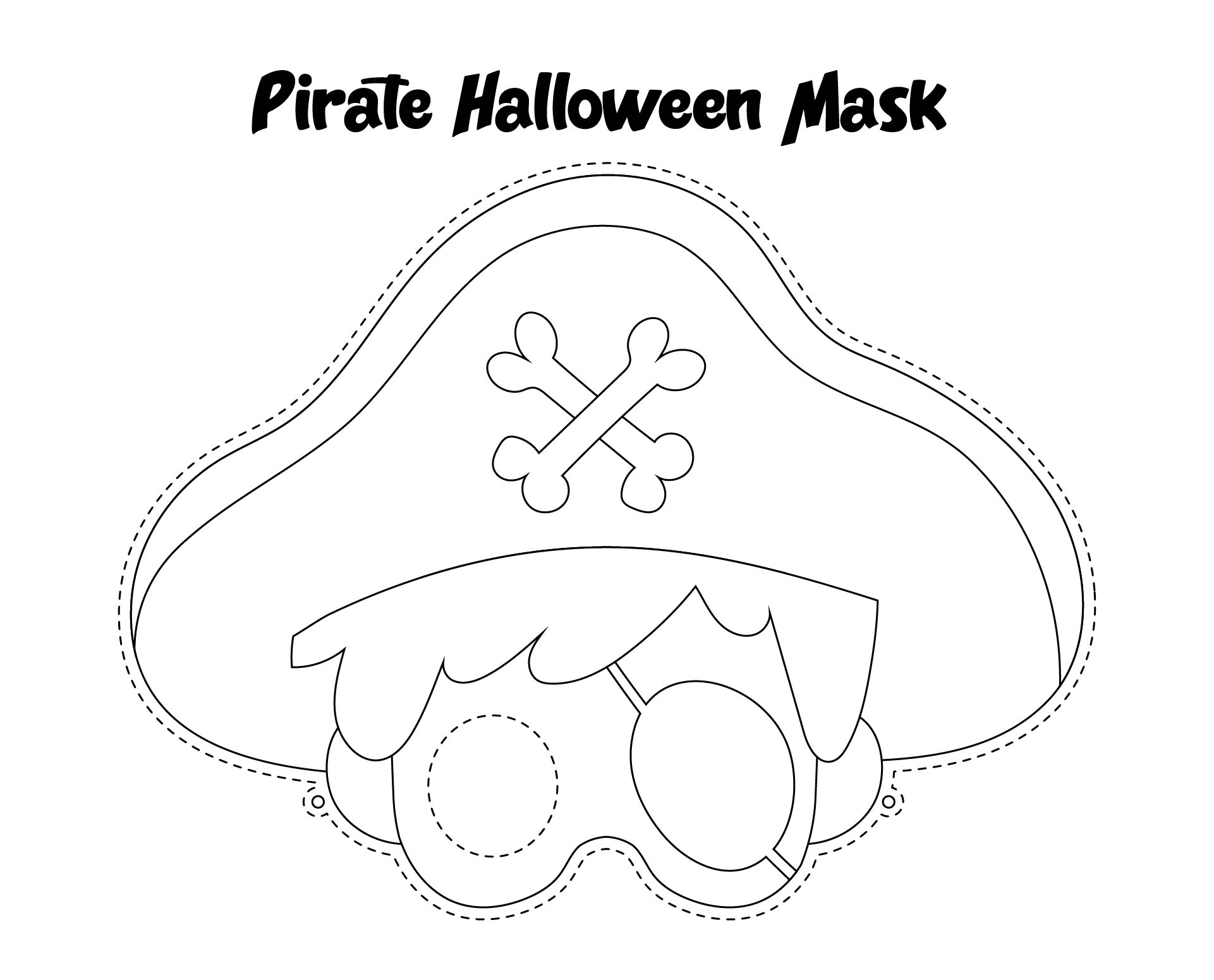 Pirate Mask Template