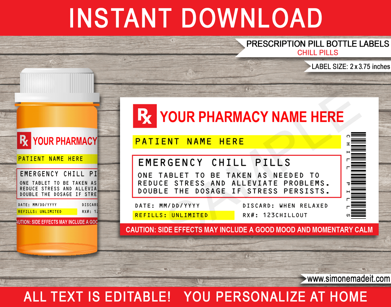 Template Free Printable Blank Prescription Label Template Free Printable Blank Prescription Label