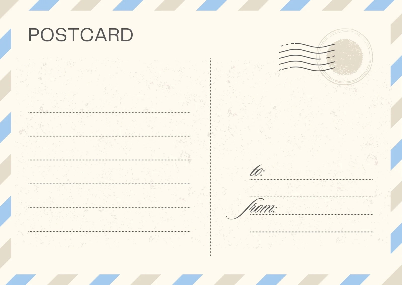 Postcard Templates Free Printable Postcard Templates Free Printable