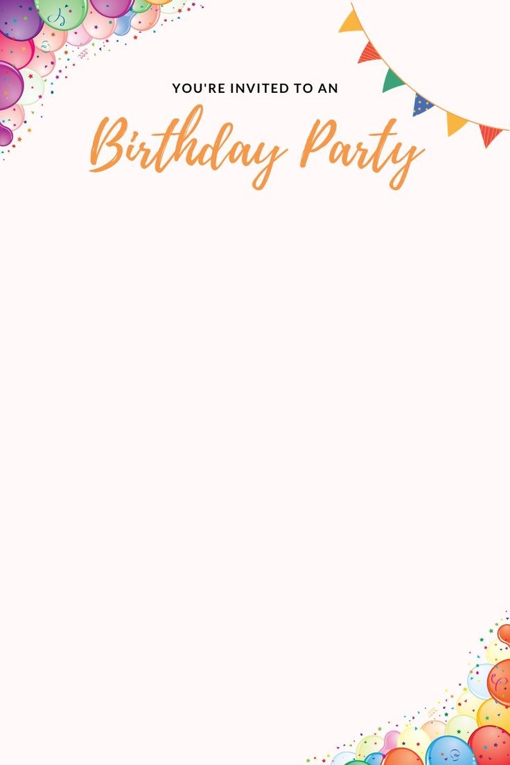 Free Printable Birthday Invitation Card Templates Free Printable Birthday Invitation Card Templates
