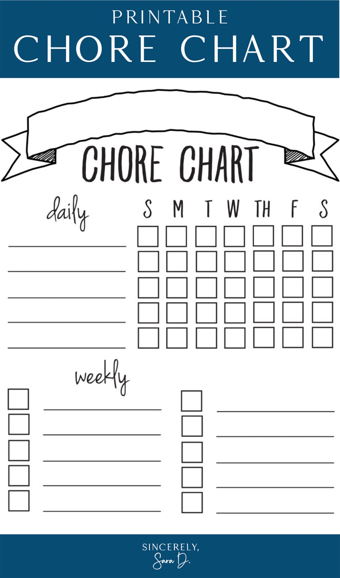 Printable Chore Chart Template Free Printable Chore Chart Template Free