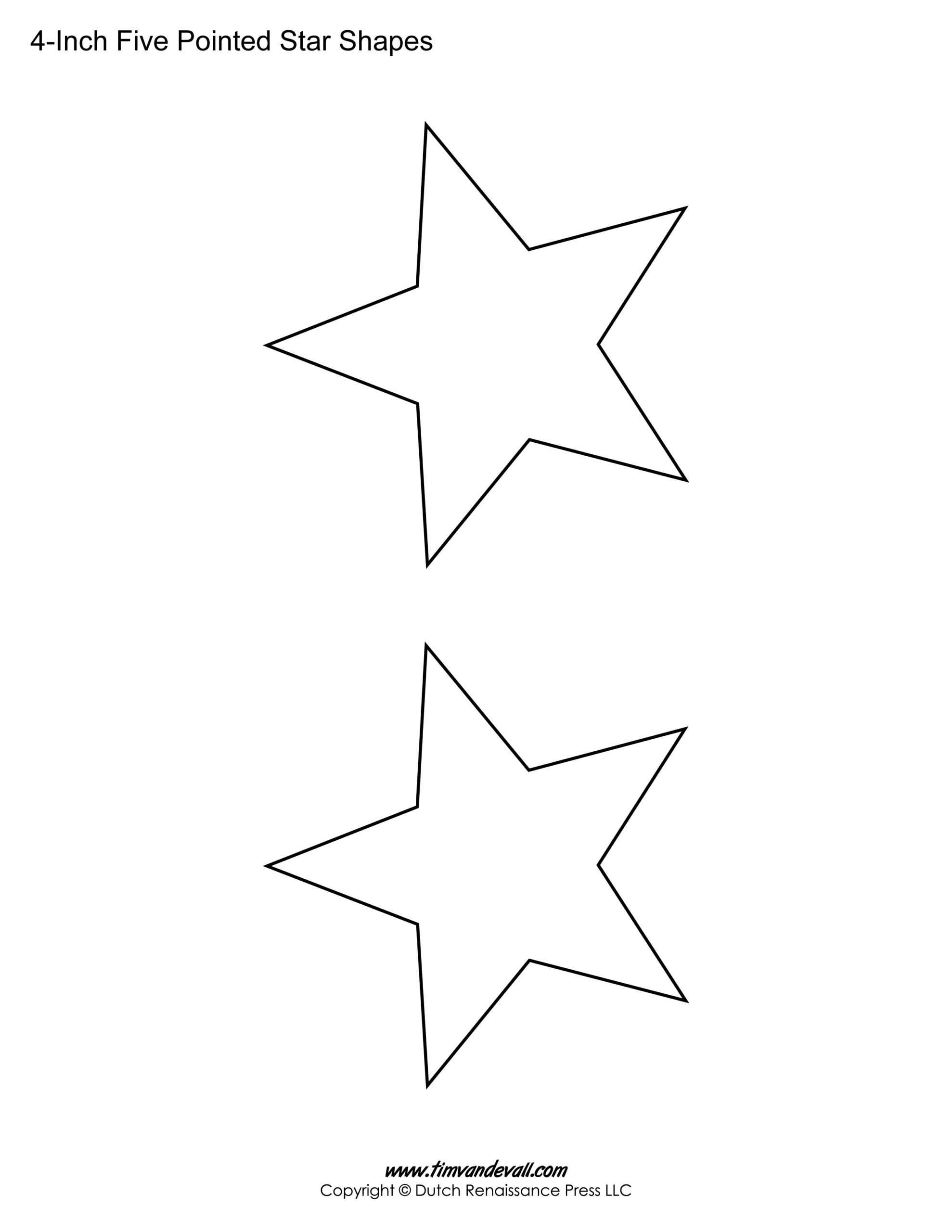 Printable 8 Inch Star Template Printable 8 Inch Star Template
