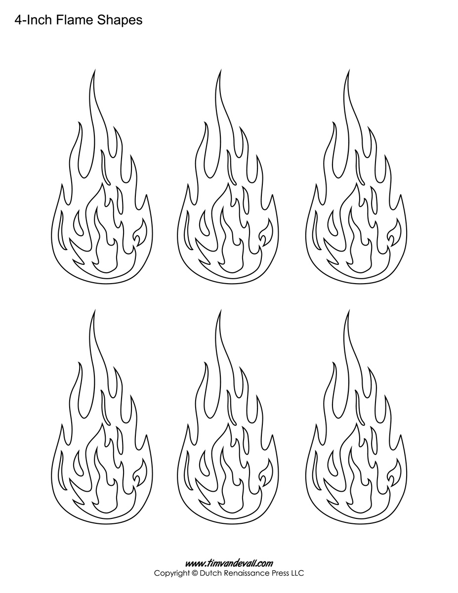 Flame Template Free Printable Flame Template Free Printable