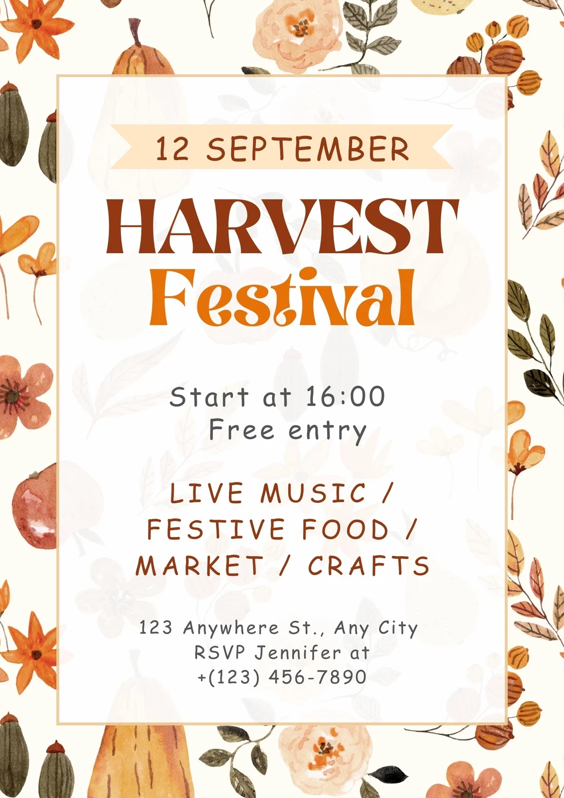 Printable Free To Edit Fall Flyer Templates Canva Printable Free To Edit Fall Flyer Templates Canva