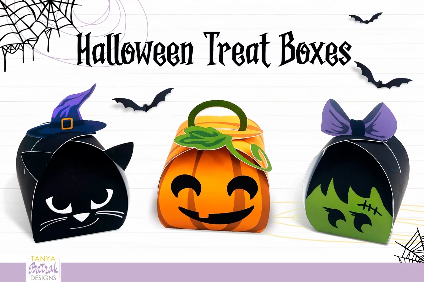 Printable Halloween Treat Boxes Printable Halloween Treat Boxes