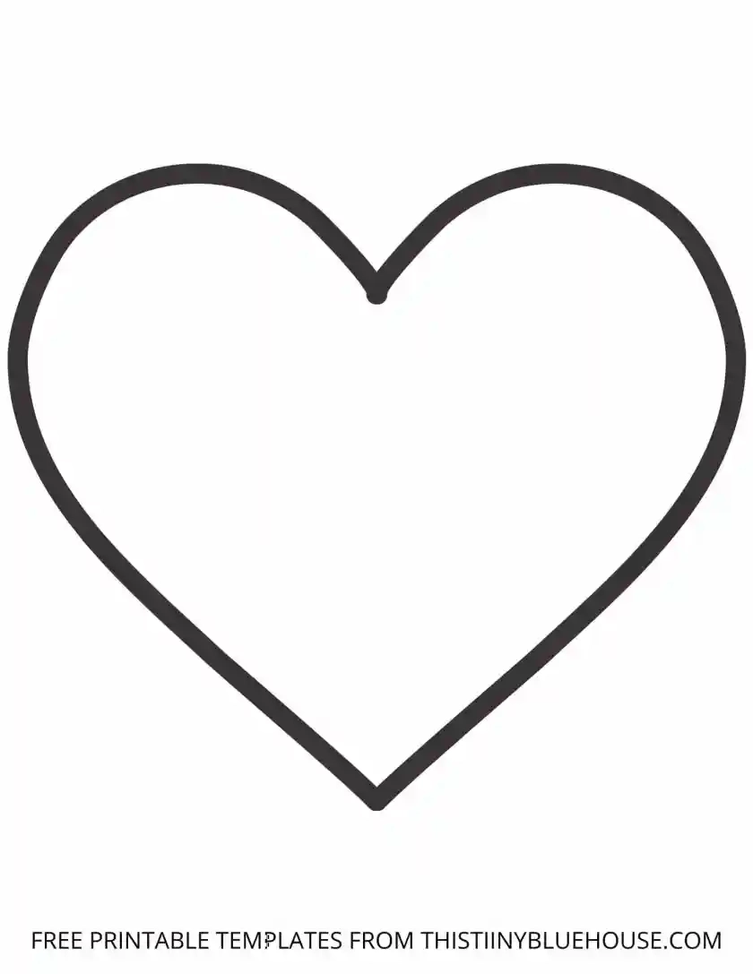 Printable Heart Template small Medium Large This Tiny Blue House Printable Heart Template small Medium Large This Tiny Blue House
