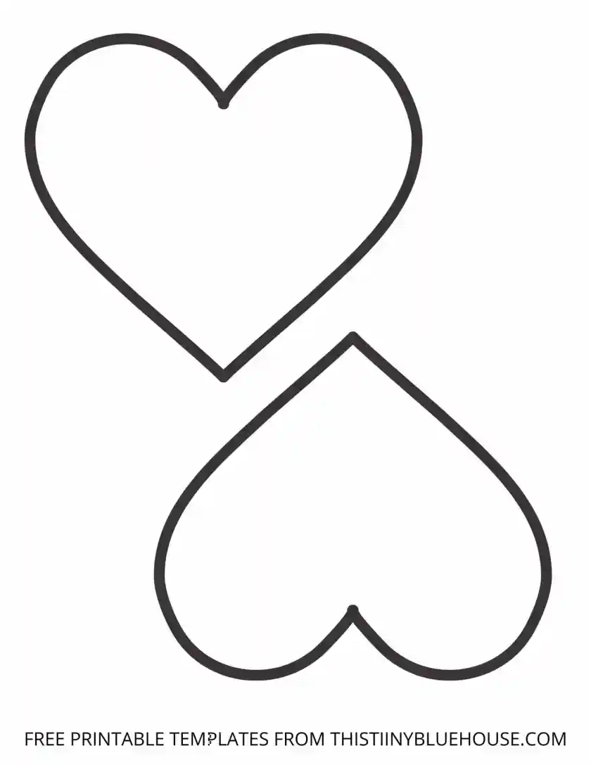 Printable Heart Templates To Print Printable Heart Templates To Print