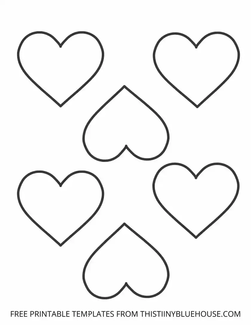 Heart Printable Templates Heart Printable Templates