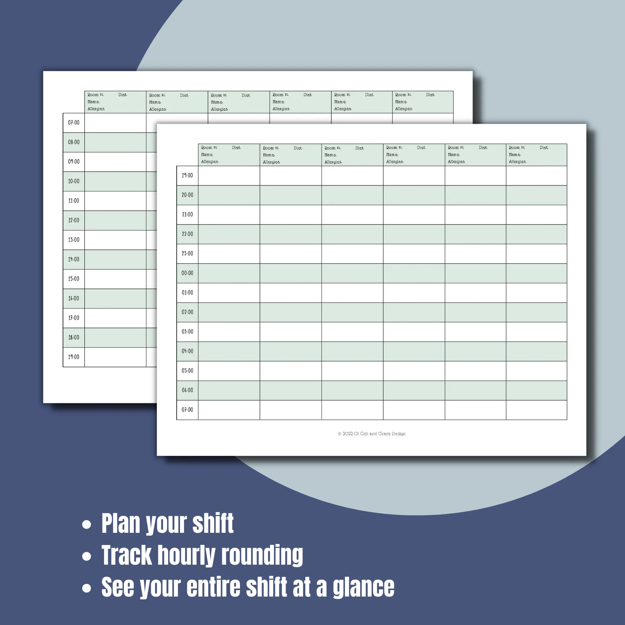 Printable Nursing Hourly Rounding Template