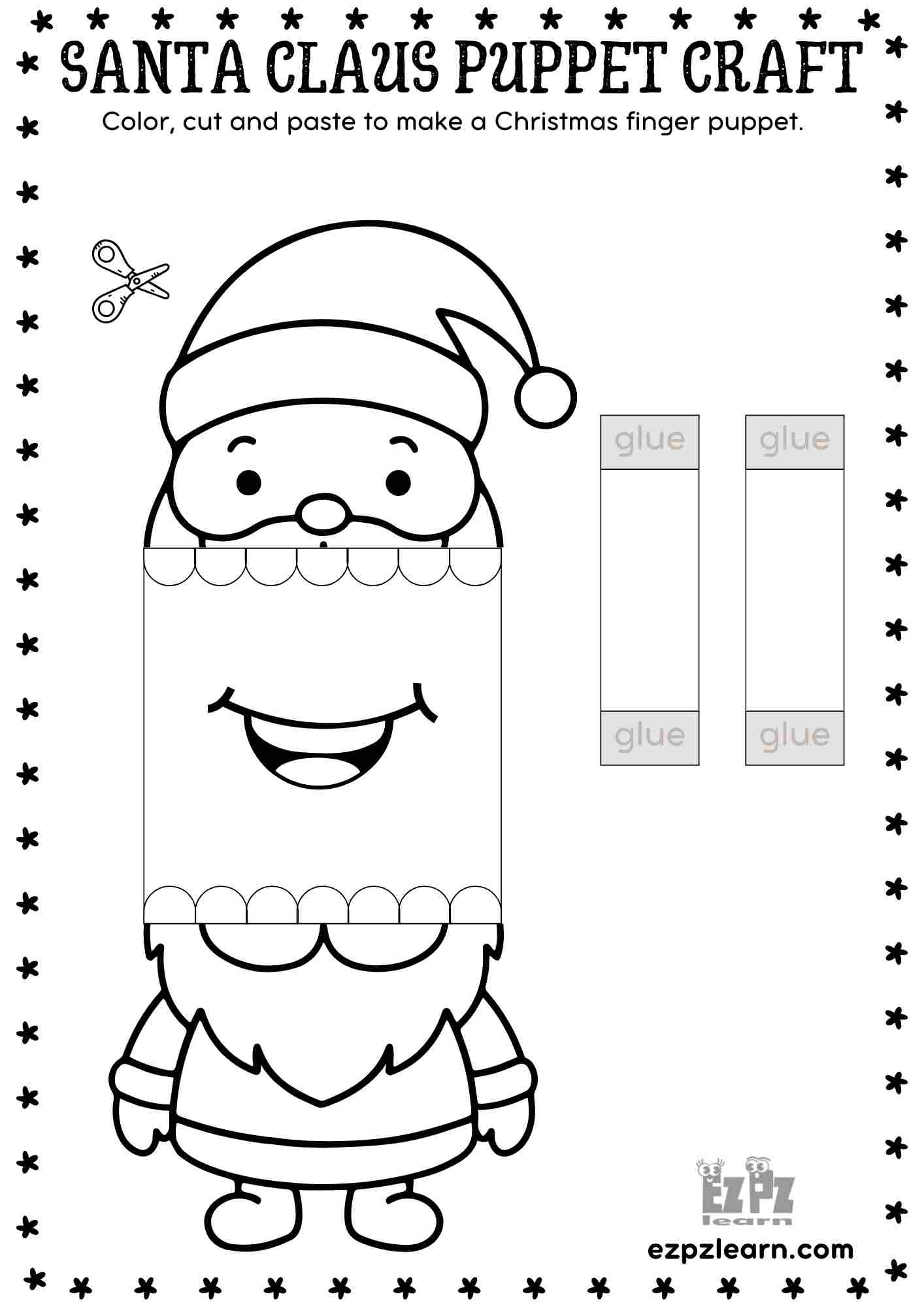 Free Printable Christmas Puppet Templates Free Printable Christmas Puppet Templates