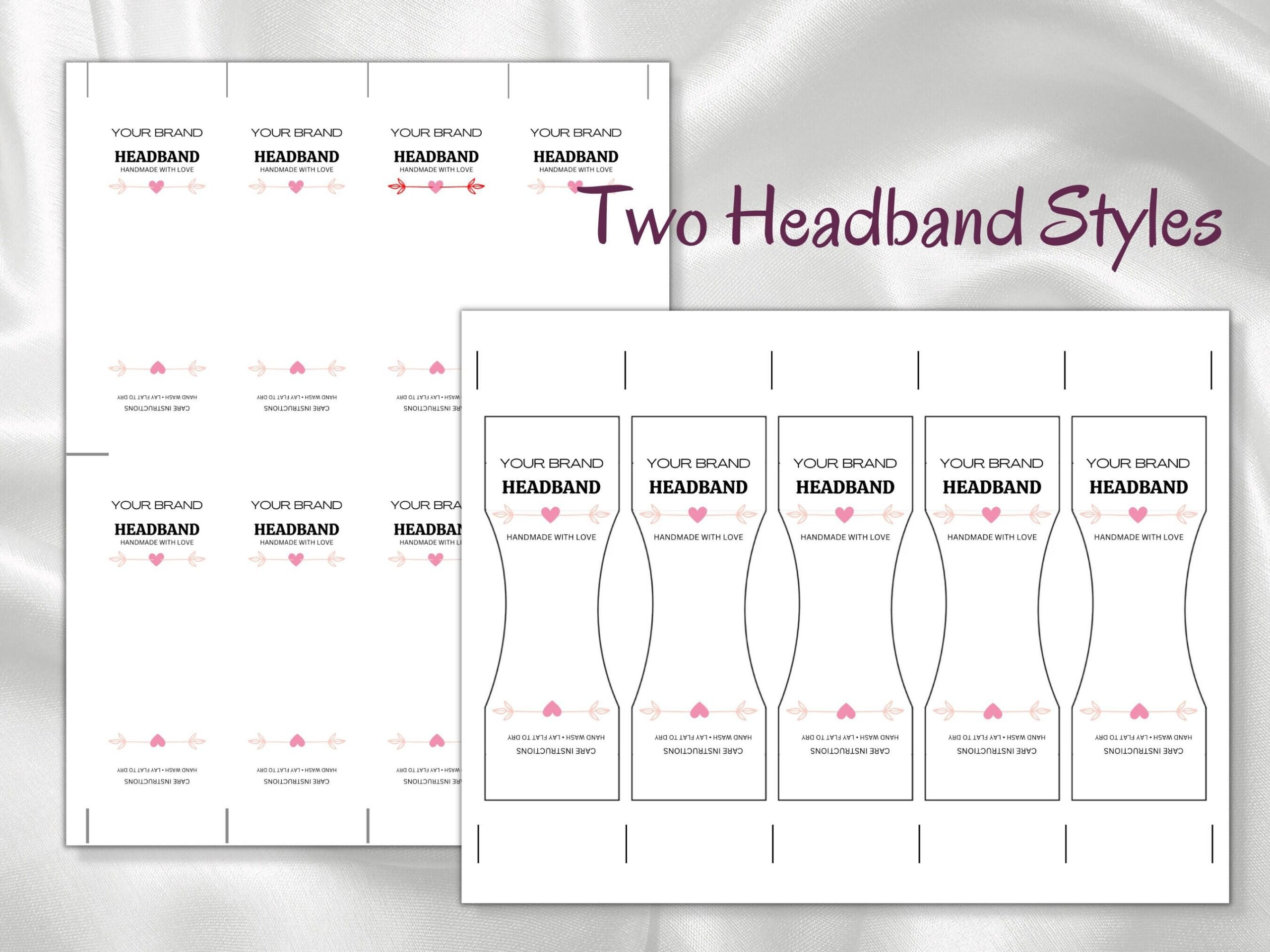 Template Free Printable Printable Scrunchie Tags Template Free Printable Printable Scrunchie Tags