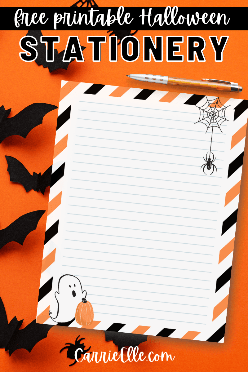 Printable Spooky Ghost Halloween Stationery Carrie Elle Printable Spooky Ghost Halloween Stationery Carrie Elle